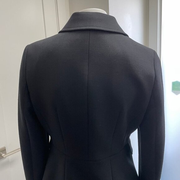 Hugo Boss Jarera 4 Button Bal Colla Poly Wool Blend Lined Blazer Black Sz 6 NWOT - Picture 5 of 10